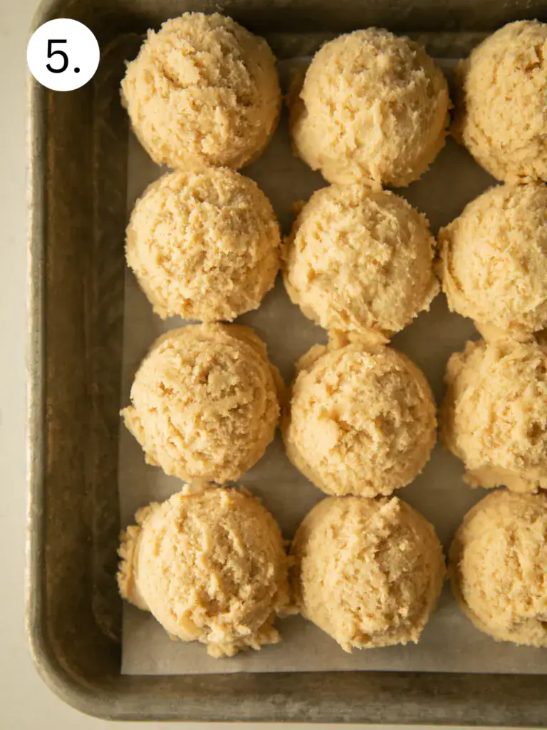 step by step instructions for the cookie dough