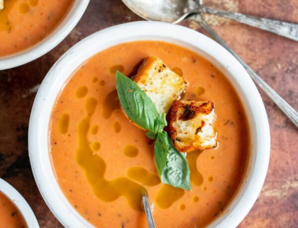 Easy Roasted Cherry Tomato Soup Recipe - The Hearty Life