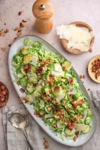 shaved Brussel sprout salad