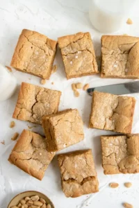The Best Chewy Peanut Butter Blondies