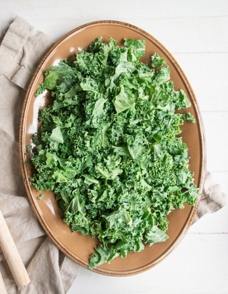 fresh chopped kale 
