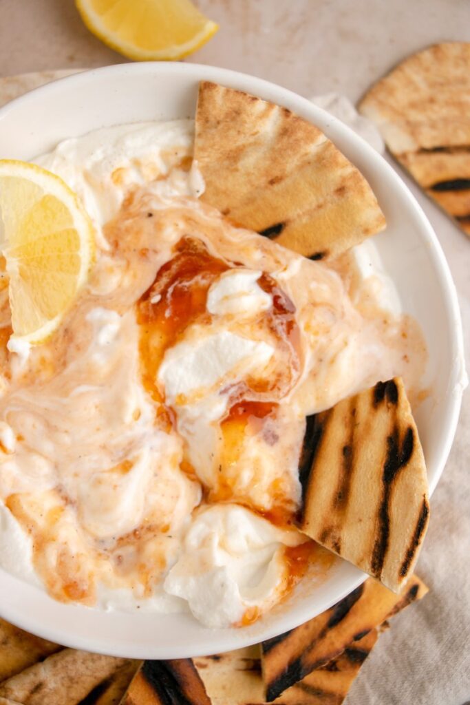 5-minute Whipped Ricotta Dip with Pepper Jelly