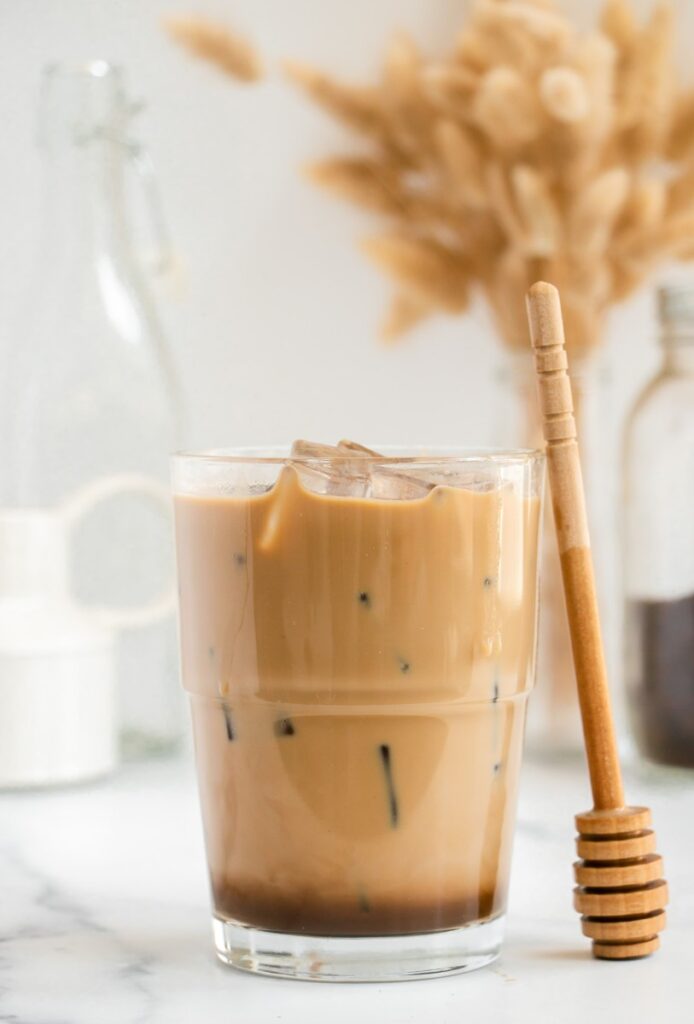 Iced Honey and Oat milk Coffee 