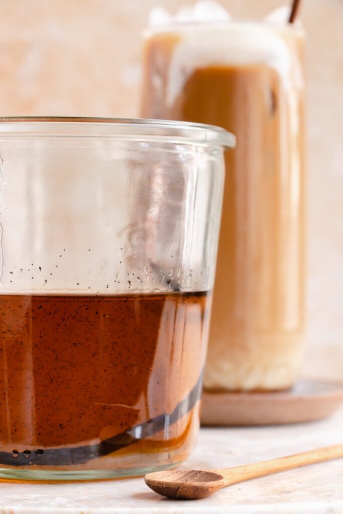 syrup in a jar 