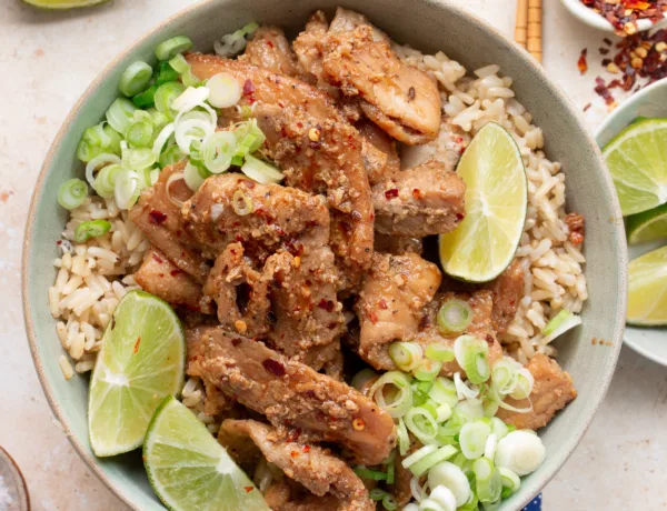 Quick & Easy Air Fryer Blackened Chicken Bowls - The Hearty Life