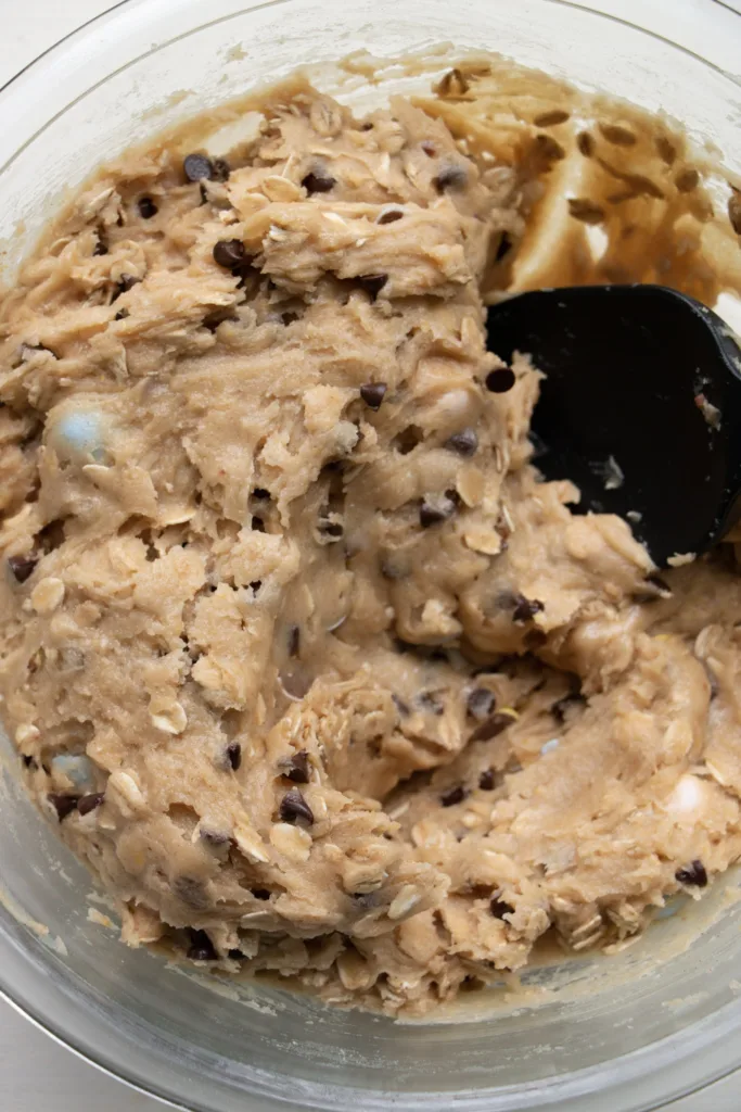 Fully combined cookie dough