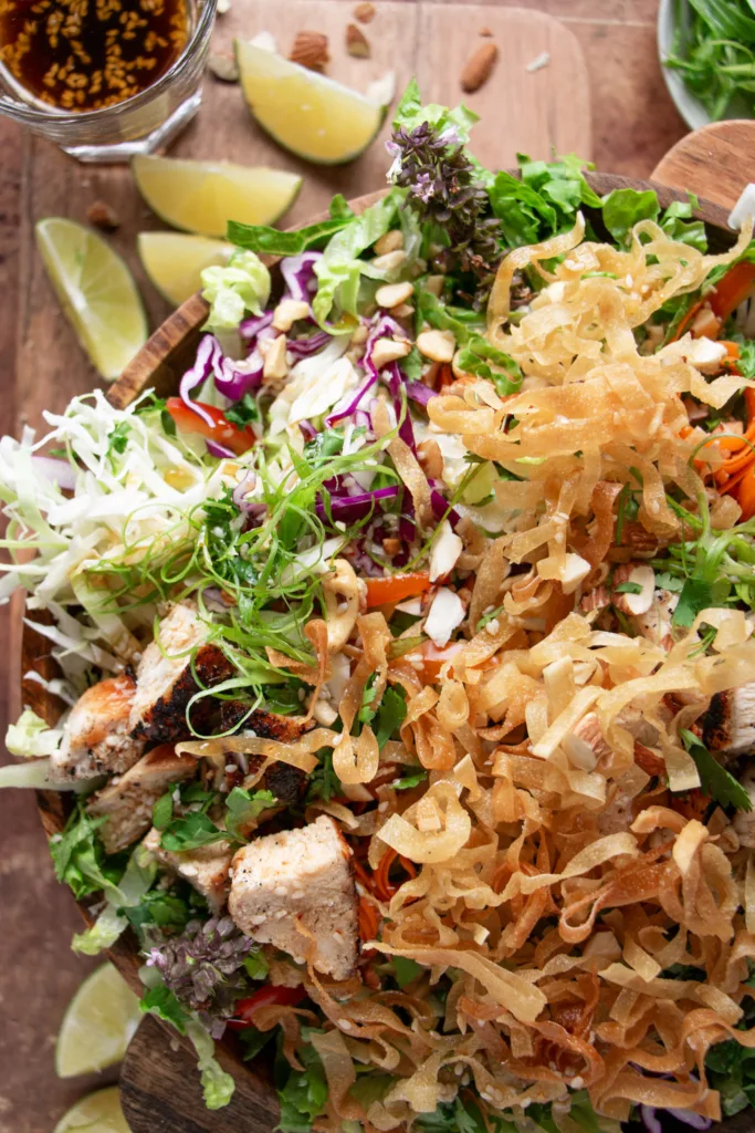 Spicy Chopped Thai Chicken Salad (Panera Inspired)