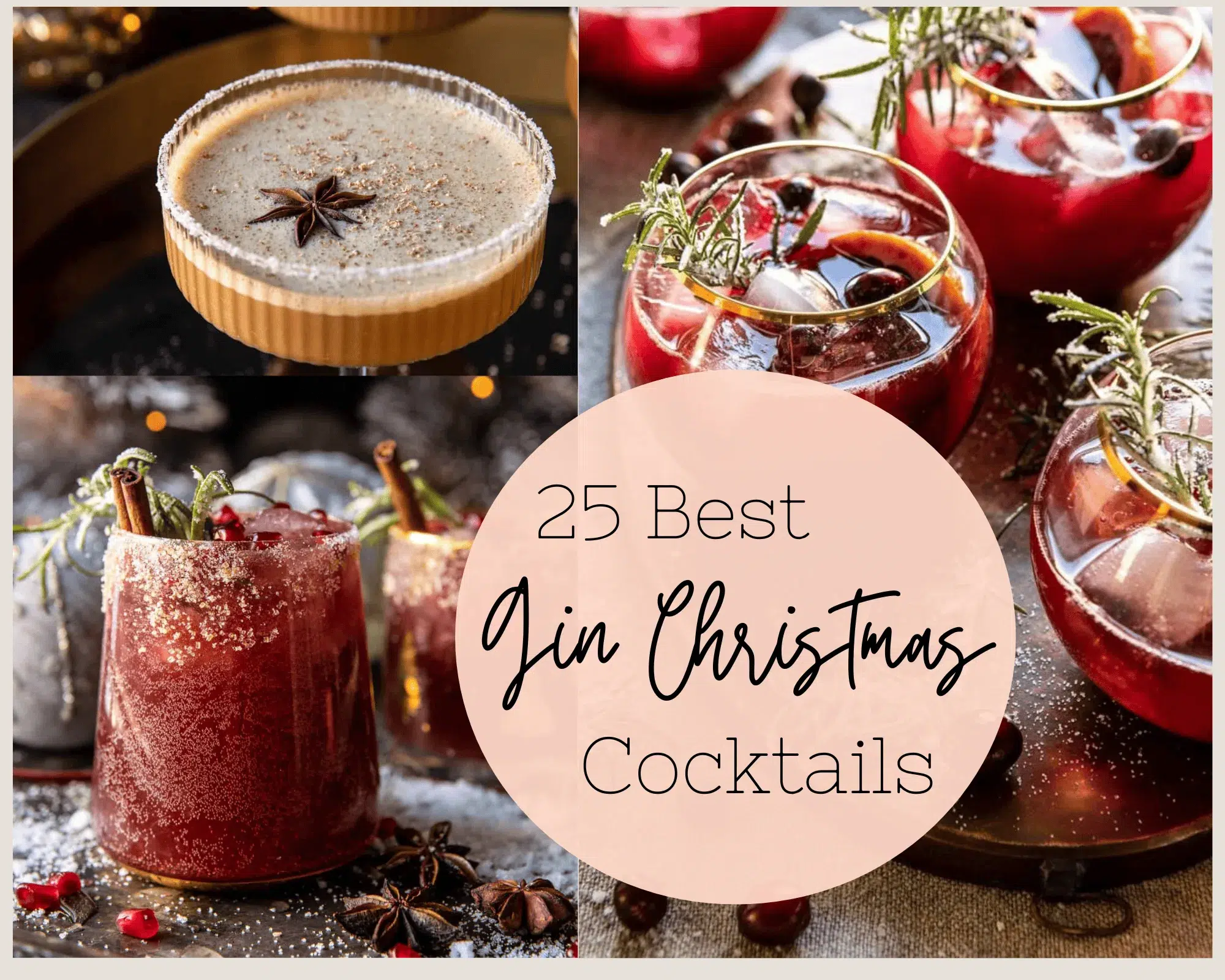 25 Best Christmas Gin Cocktails for a Festive Holiday