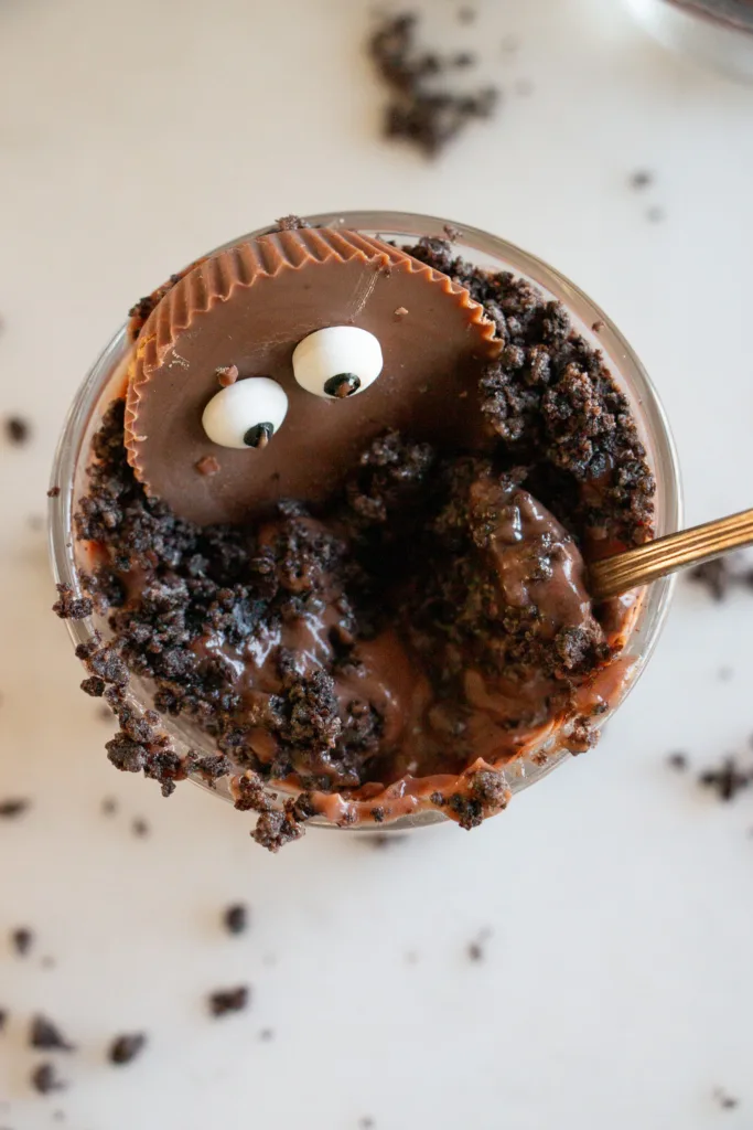 dirt cup with a Reese's cup!