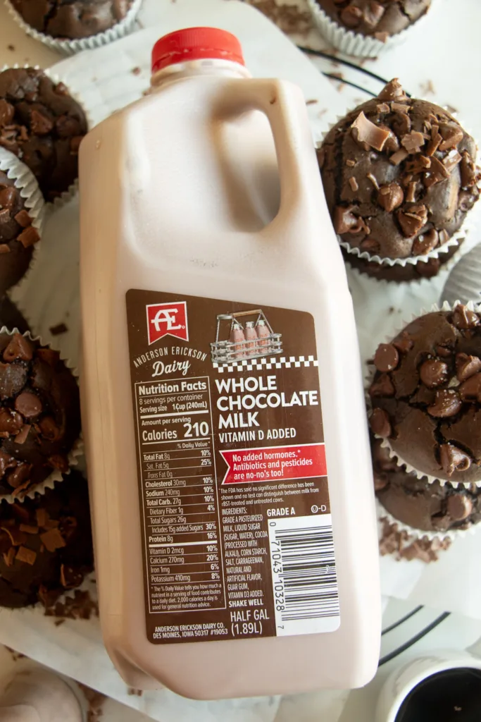 half gallon of AE chocolate milk