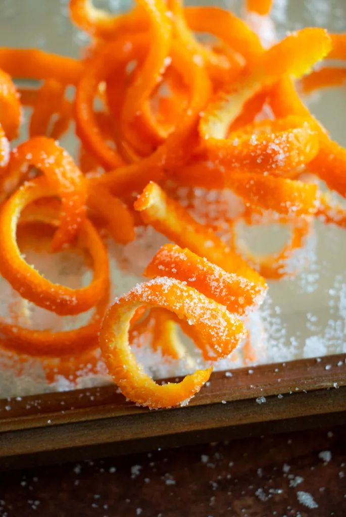 sugared orange peels
