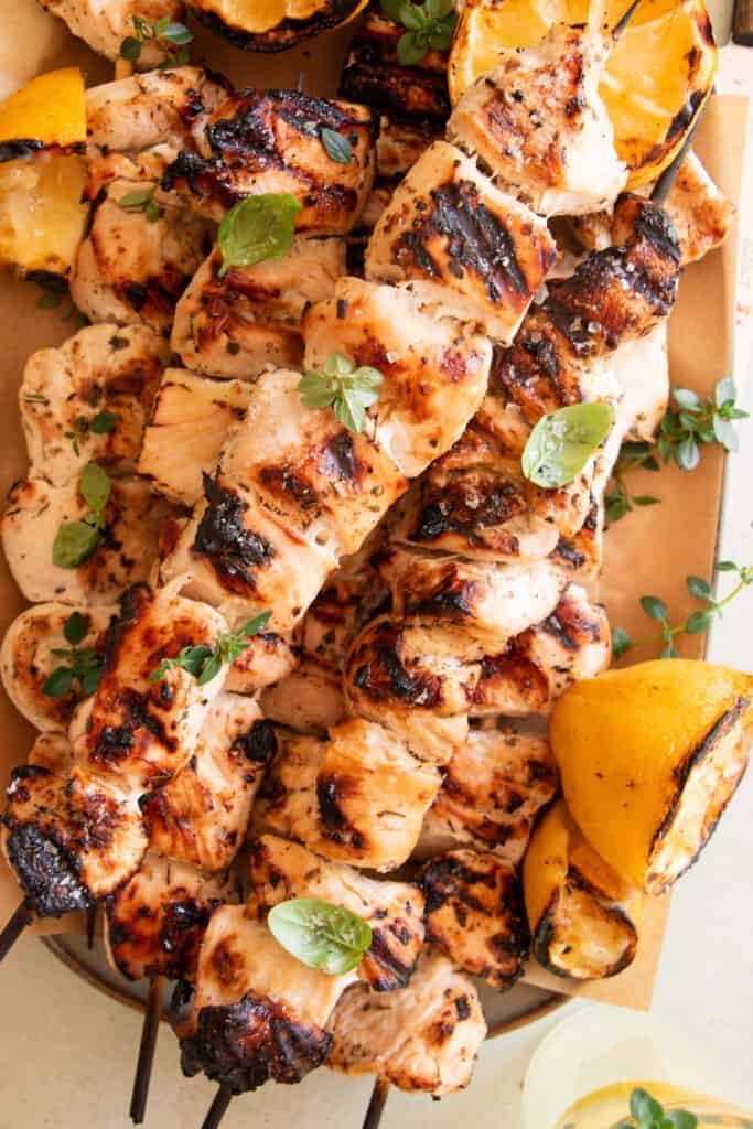 chicken with fresh herbs and lemons 