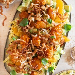 Sesame Ginger Orange Chicken Salad