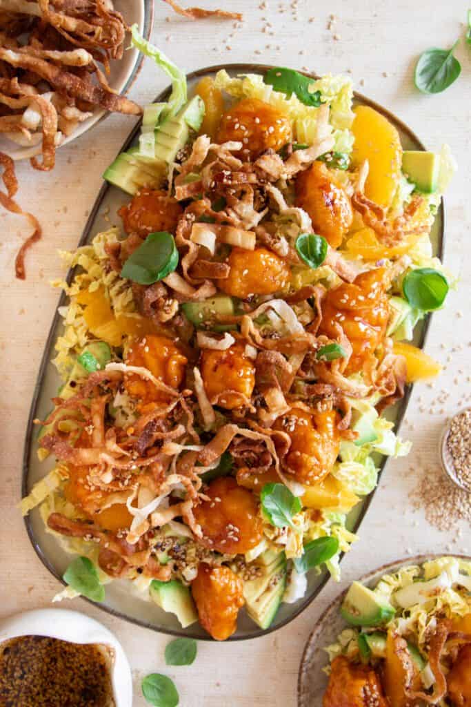 Sesame Ginger Orange Chicken Salad