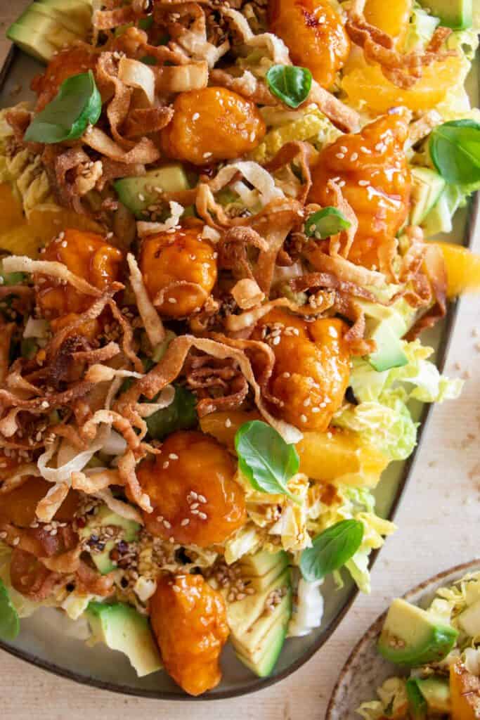 Sesame Ginger Orange Chicken Salad