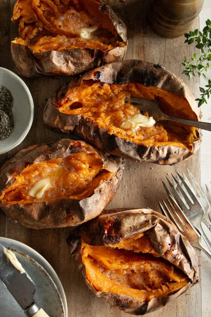 How to Cook Sweet Potatoes in Foil on the Grill