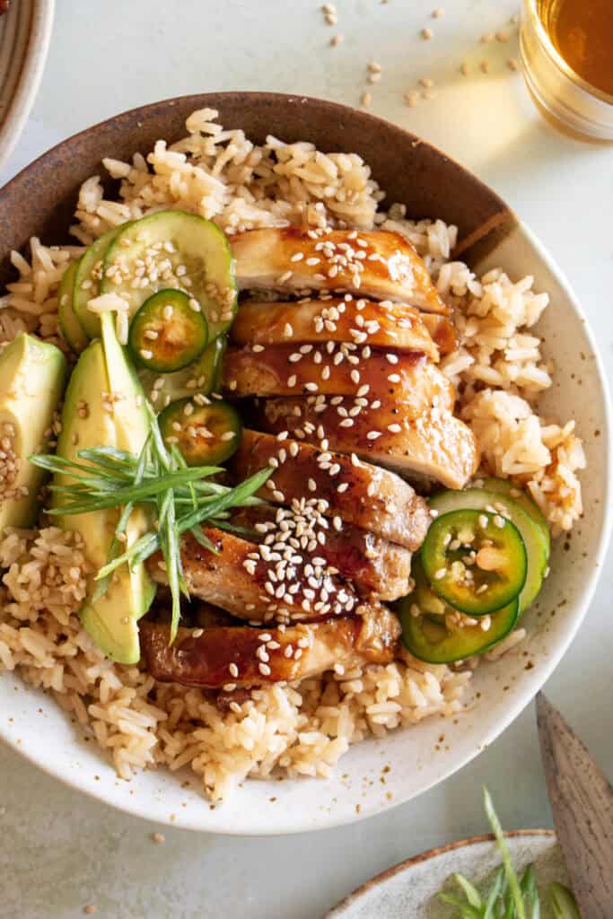 pan fried teriyaki chicken thighs