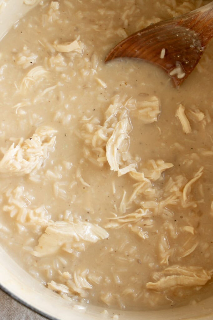 Creamy Greek Lemon Rice Soup Recipe with Chicken