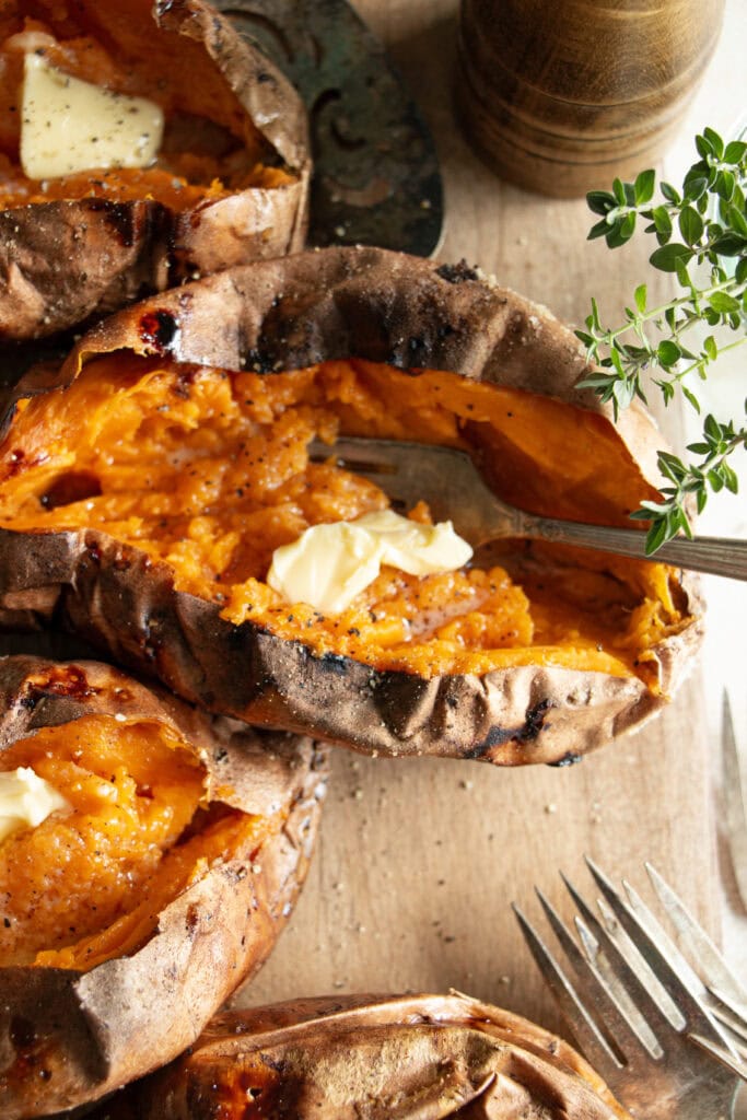 How to Cook Sweet Potatoes in Foil on the Grill