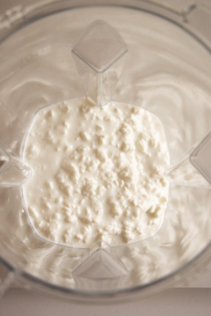 cottage cheese in a blender 