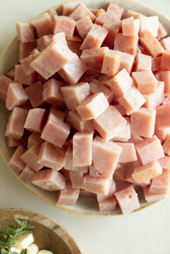 cubed ham