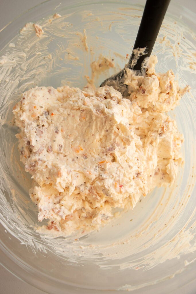 cream cheese mixture in a bowl