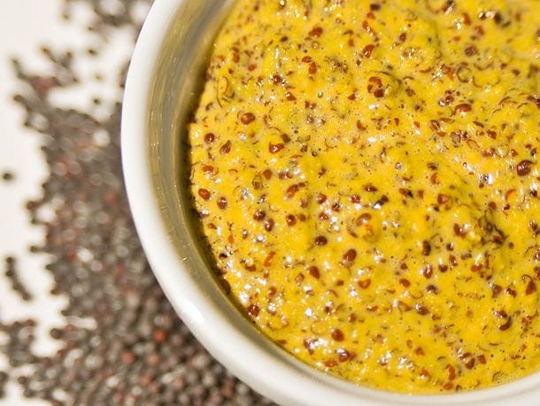 bowl of spicy mustard