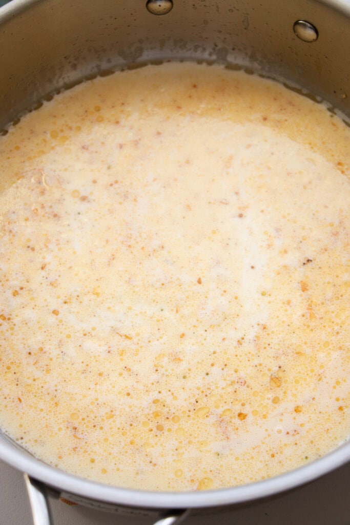 butter, garlic, and cream in a large saute pan.