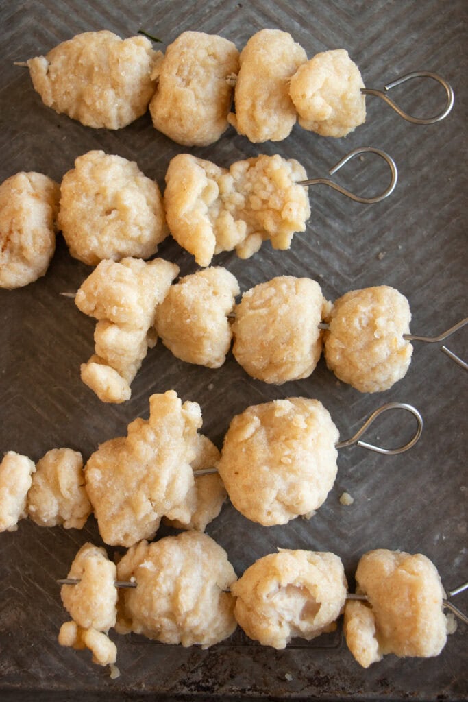 frozen chicken skewers
