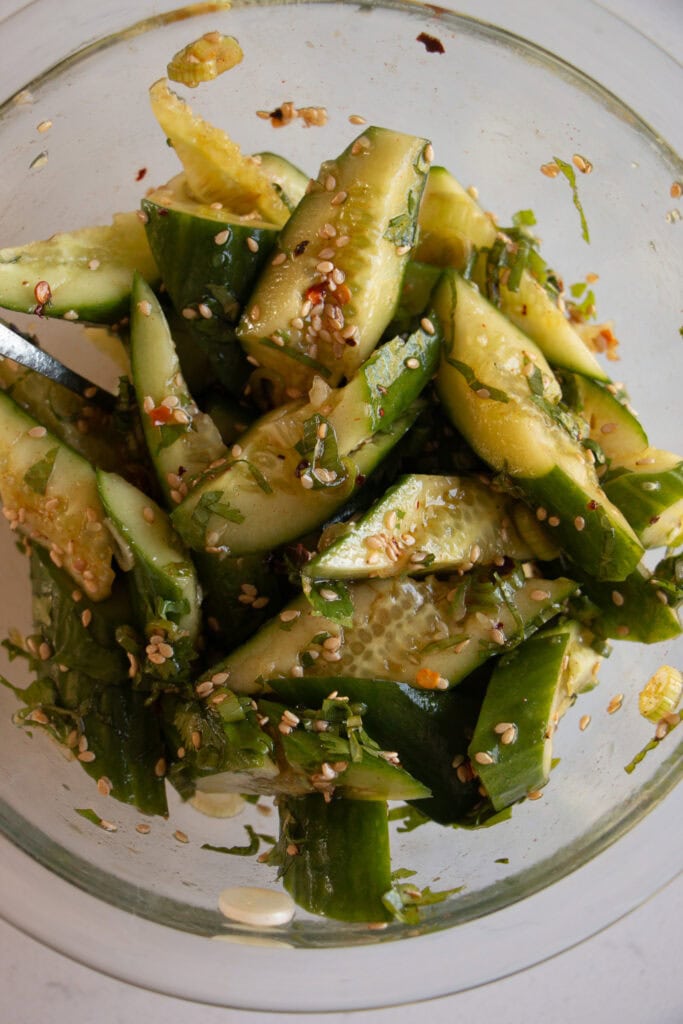 combined cucumber salad 