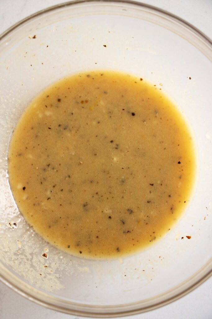 bowl of vinaigrette 
