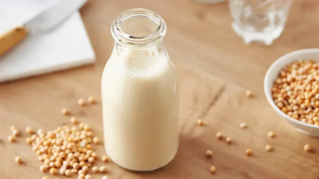 soy milk in a jug