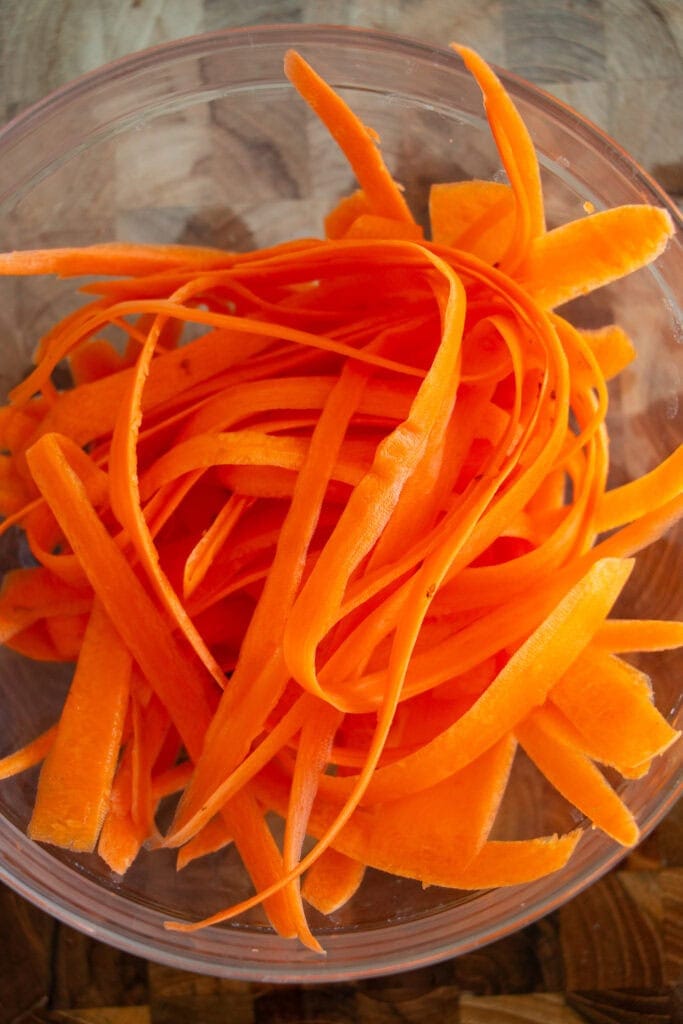 shaved carrots 