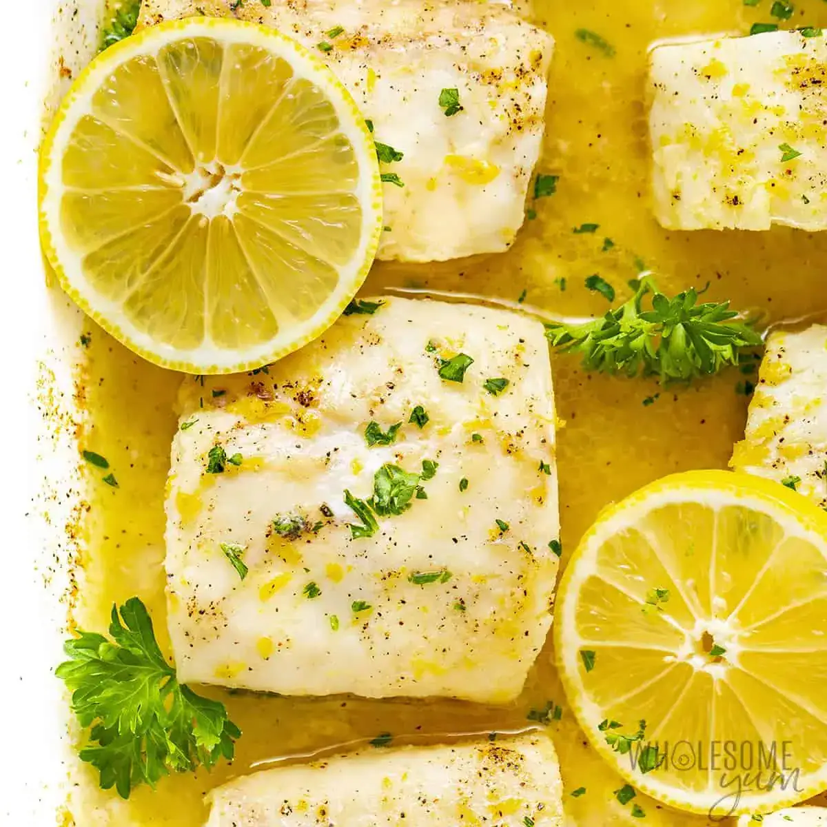 lemon baked cod