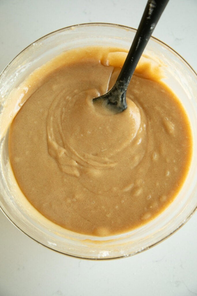 Cookie batter in bowl