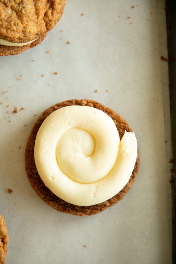 oatmeal cookie with frosting