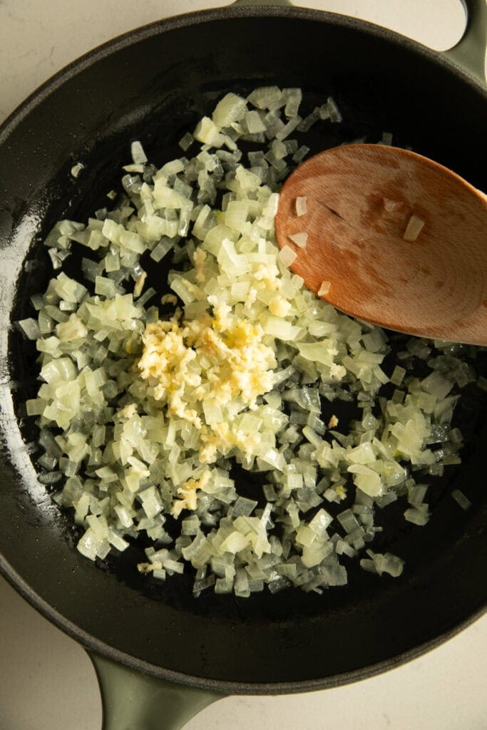 sauteed onion and garlic