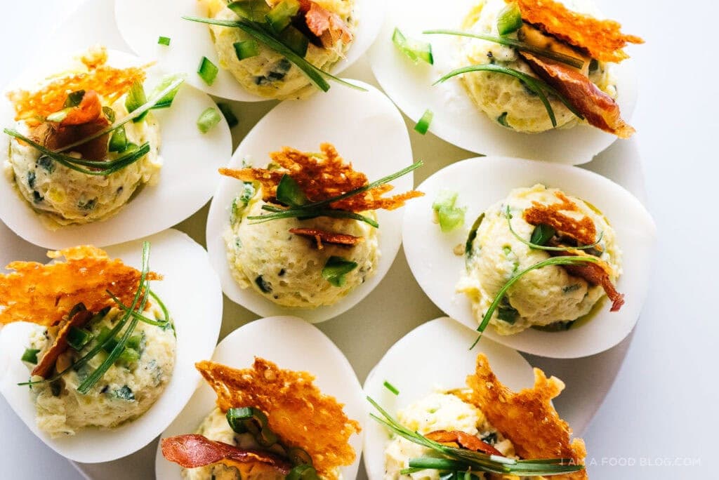 Jalapeno deviled eggs