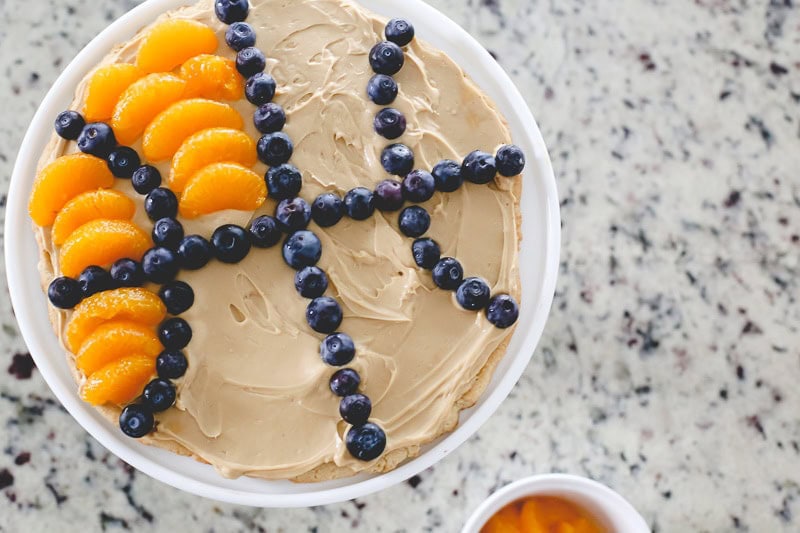 basketball fruit cake