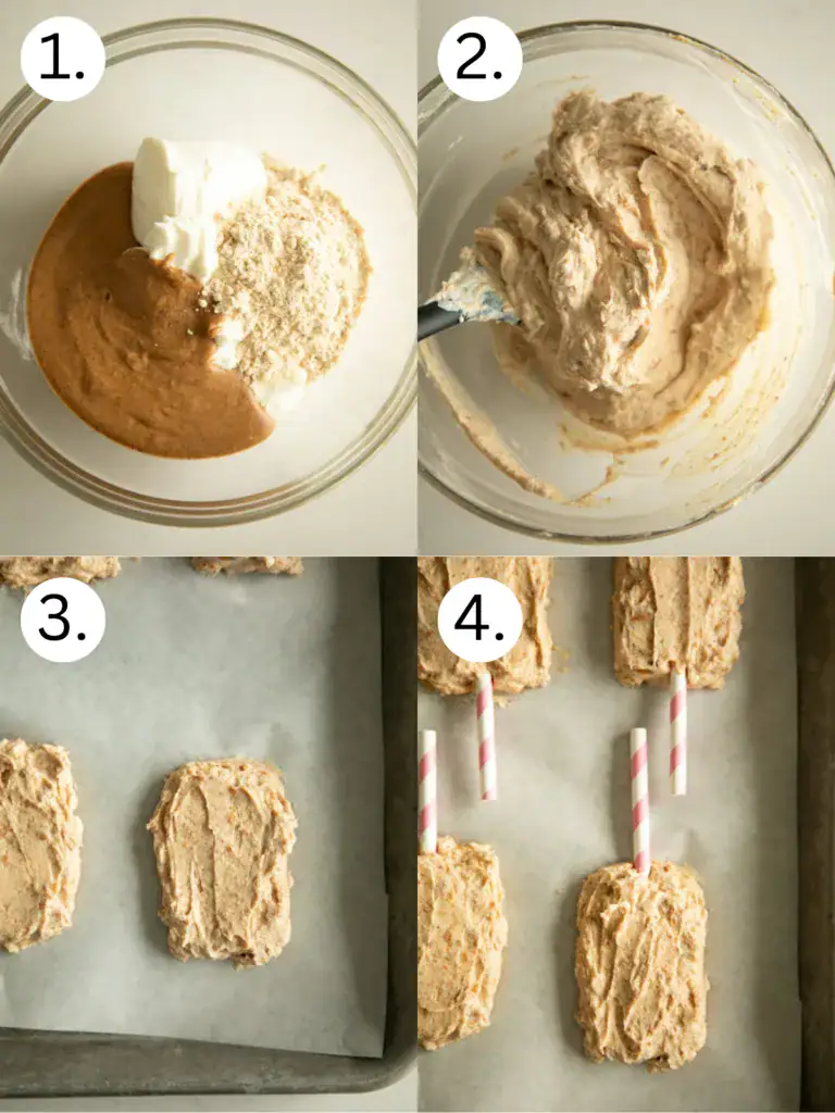 steps 1-4 on how to make the buster bars