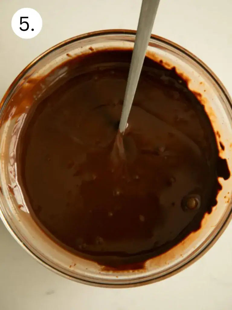 melted chocolate in a bowl
