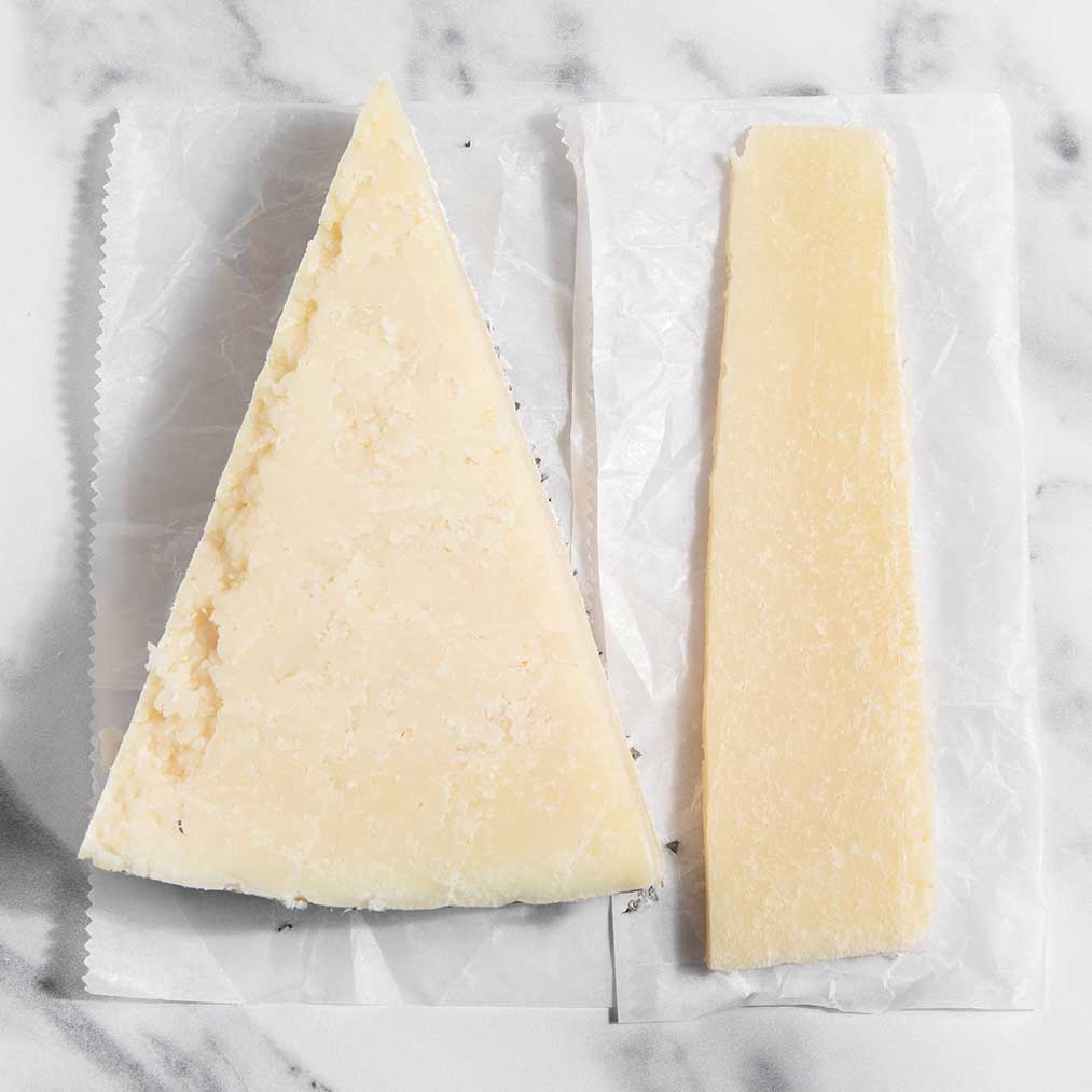 slices of pecorino Romano cheese