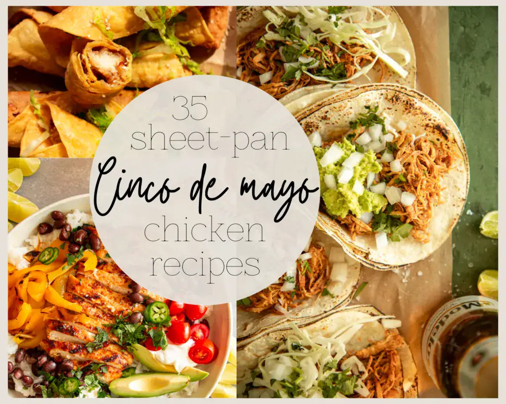 images combined of tacos and taquitos for Cinco De Mayo