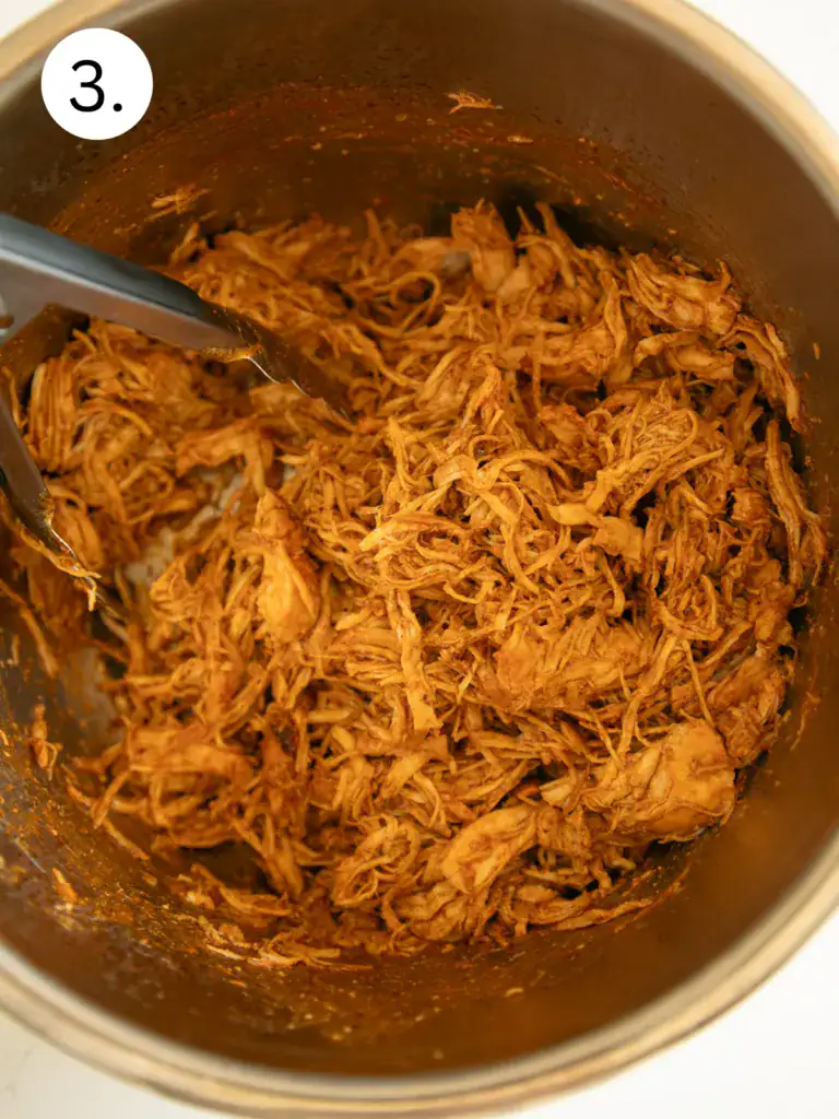step 3 final shredded chicken 