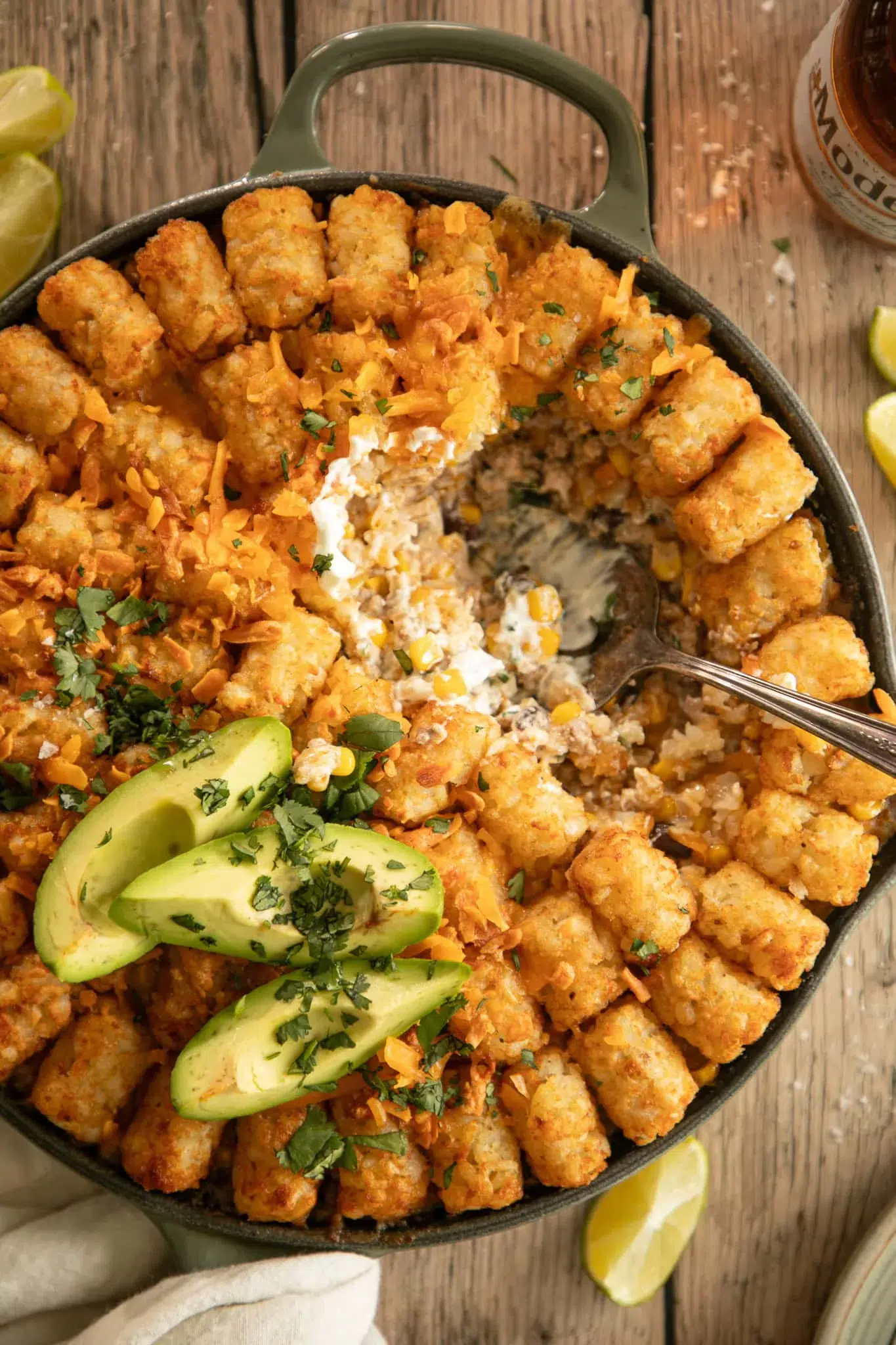 Creamy Mexican Tater Tot Taco Casserole Recipe