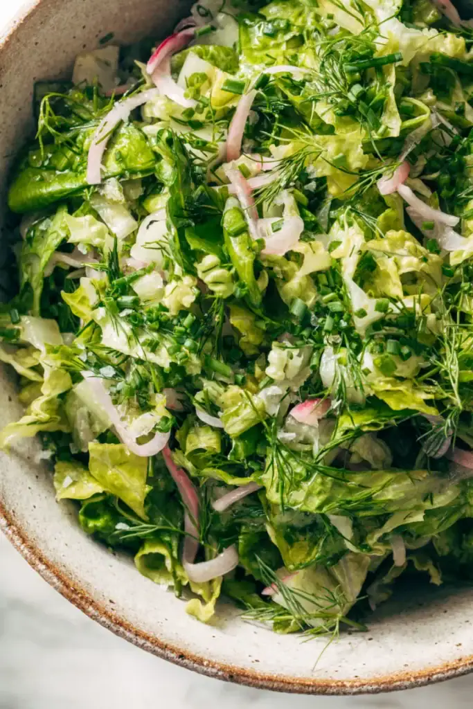 chopped lettuce salad