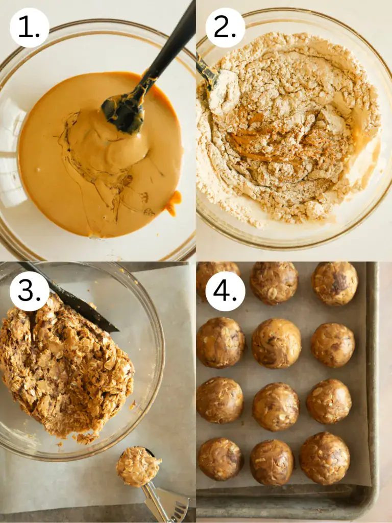 step by step instructions on how to make the protein balls
