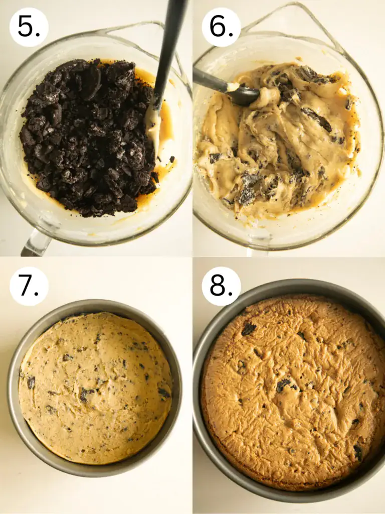 step by step instructions for how to make the cookie dough and buttercream