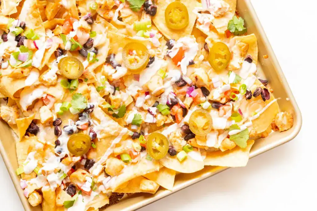 sheet pan with nachos