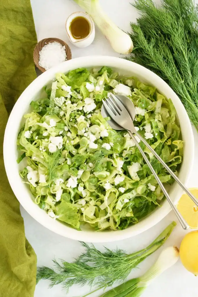 shredded lettuce salad